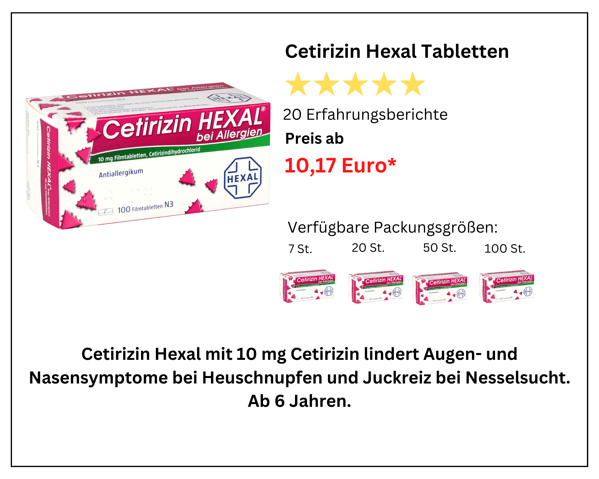 Cetirizin Hexal bei Allergien