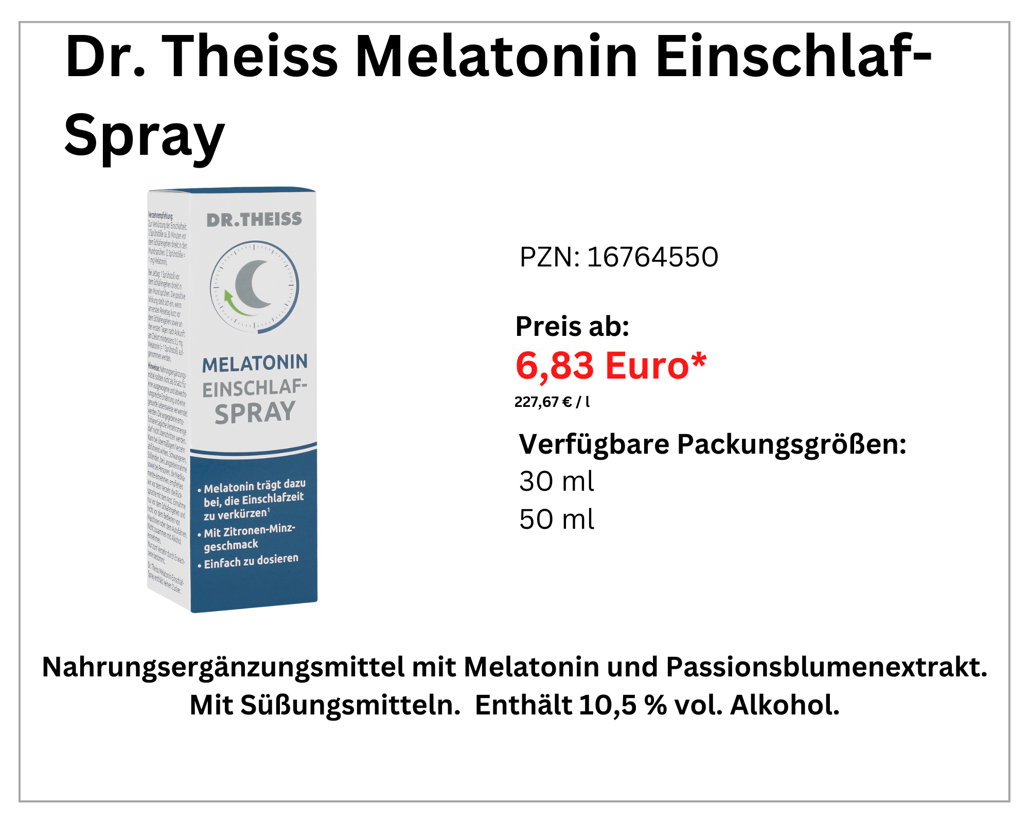  Dr. Theiss melatonin Einschlaf-Spray width=