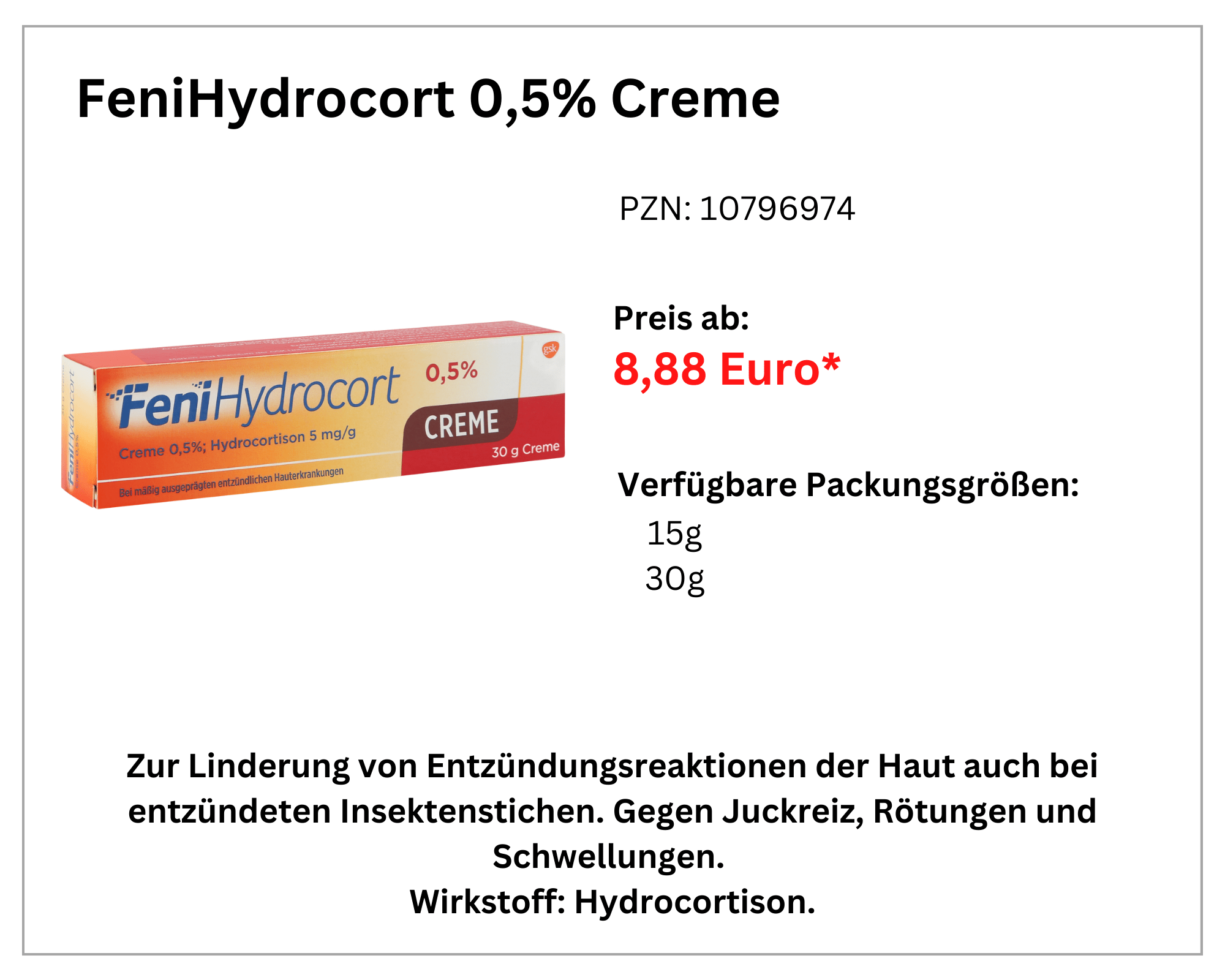  Fenihydrocort 0,5 % Creme width=