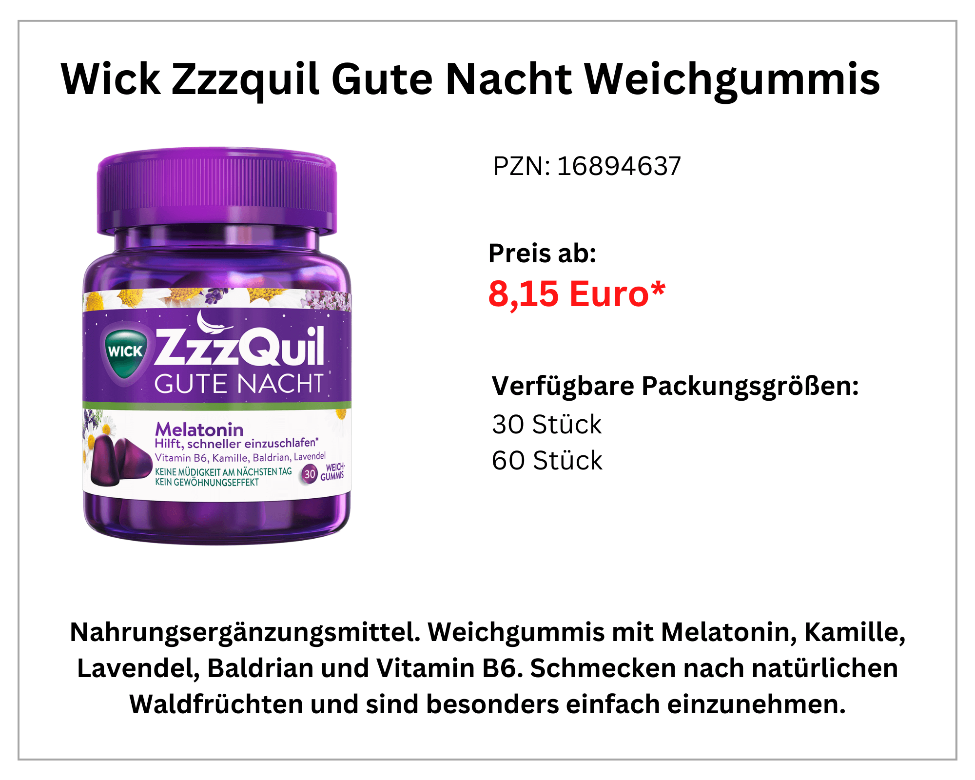  Wick Zzzquil Gute Nacht Weichgummis width=