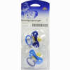 Beruhigungssauger Kirsch Latex 0- 6m Bicolor Blau 2 Stück - ab 2,39 €