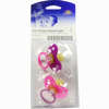 Beruhigungssauger Kirsch Latex 0- 6m Bicolor- Pink 2 Stück - ab 2,19 €
