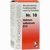 Biochemie 10 Natrium Sulfuricum D12 Tabletten Dr. reckeweg & co 200 Stück - ab 0,00 €