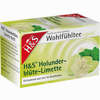 H&s Wohlfühltee Holunderblüte- Limette Filterbeutel 20 Stück - ab 0,00 €