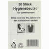 Hygienebeutel Pe Dispenserbox 30 Stück - ab 1,42 €