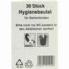 Hygienebeutel Pe Dispenserbox 30 Stück - ab 1,45 €