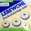 Lebewohl Druckschutzringe Rund 10 Stück - ab 2,16 €