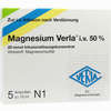 Magnesium Verla I.v.50% Infusionslösungskonzentrat  5 Stück - ab 0,00 €