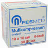 Mullkompressen Unsteril 10x10 Es 8f  50 Stück - ab 4,70 €