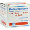 Mullkompressen Unsteril 7.5x7.5 Es 8f  50 Stück - ab 3,71 €