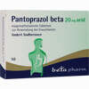 Pantoprazol Beta 20 Mg Acid Magensaftresistente Tabletten  10 Stück