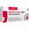 Paracetamol Adgc 500 Mg Tabletten 20 Stück - ab 0,68 €