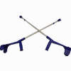 Unterarmkrücke für Erwachsene Blau mit Reflektor 2 Stück - ab 16,80 €