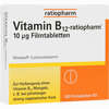 Vitamin- B12- Ratiopharm 10ug Filmtabletten  100 Stück - ab 0,00 €