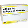 Vitamin- B6- Ratiopharm 40mg Filmtabletten  100 Stück - ab 4,29 €
