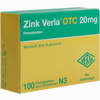 Zink Verla Otc 20mg Filmtabletten 100 Stück - ab 15,97 €