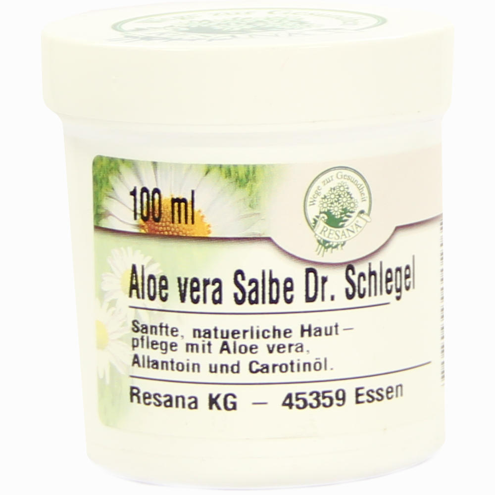 Aloe Vera Salbe Dr. Schlegel 100 ml  Preisvergleich ab 12,37 | Sparmedo