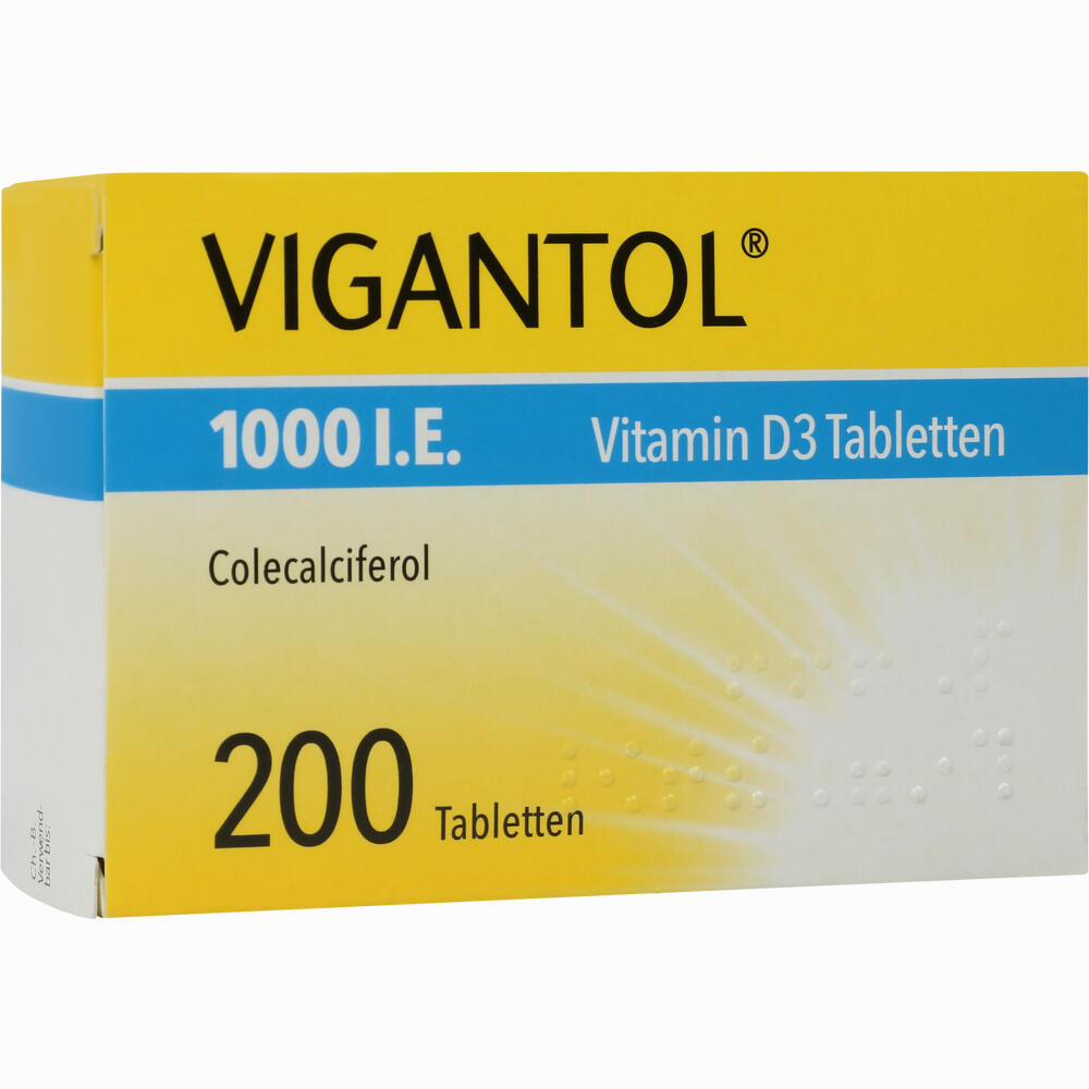 Vigantol 1000 I E Vitamin D3 Tabletten Informationen Und Inhaltsstoffe