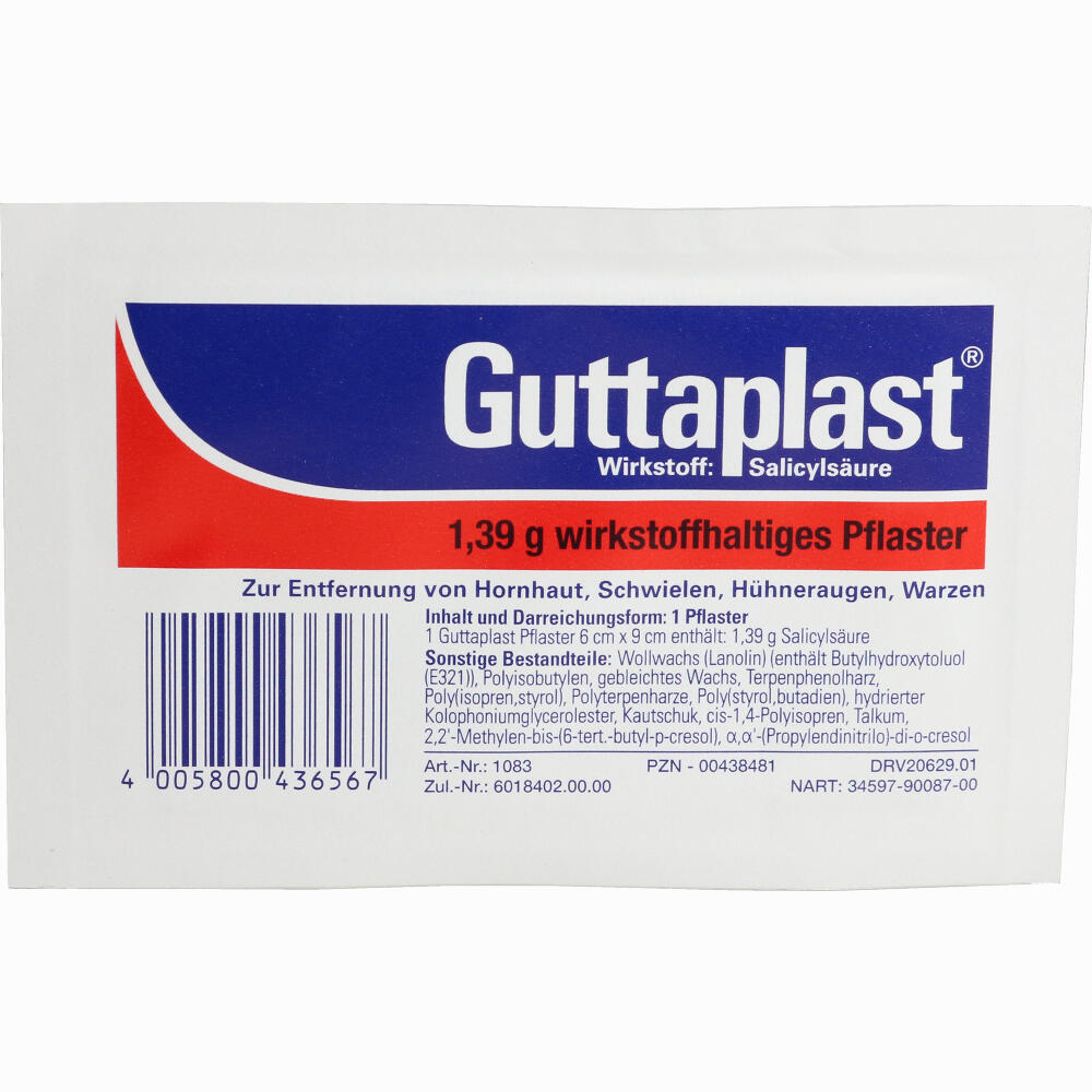 Guttaplast 6x9cm Pflaster Informationen Und Inhaltsstoffe Guttaplast 6x9cm Pflaster Informationen Und Inhaltsstoffe