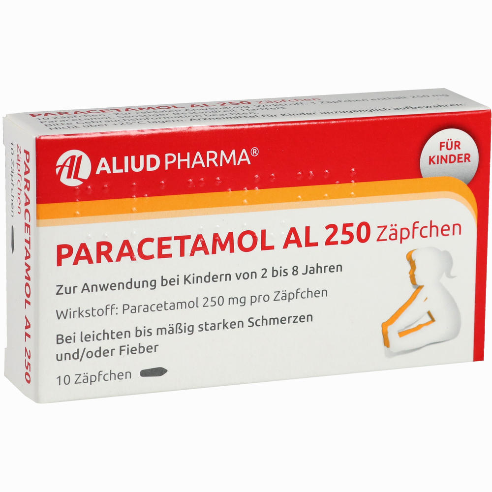 Paracetamol Al 250 Zäpfchen » Informationen und Inhaltsstoffe