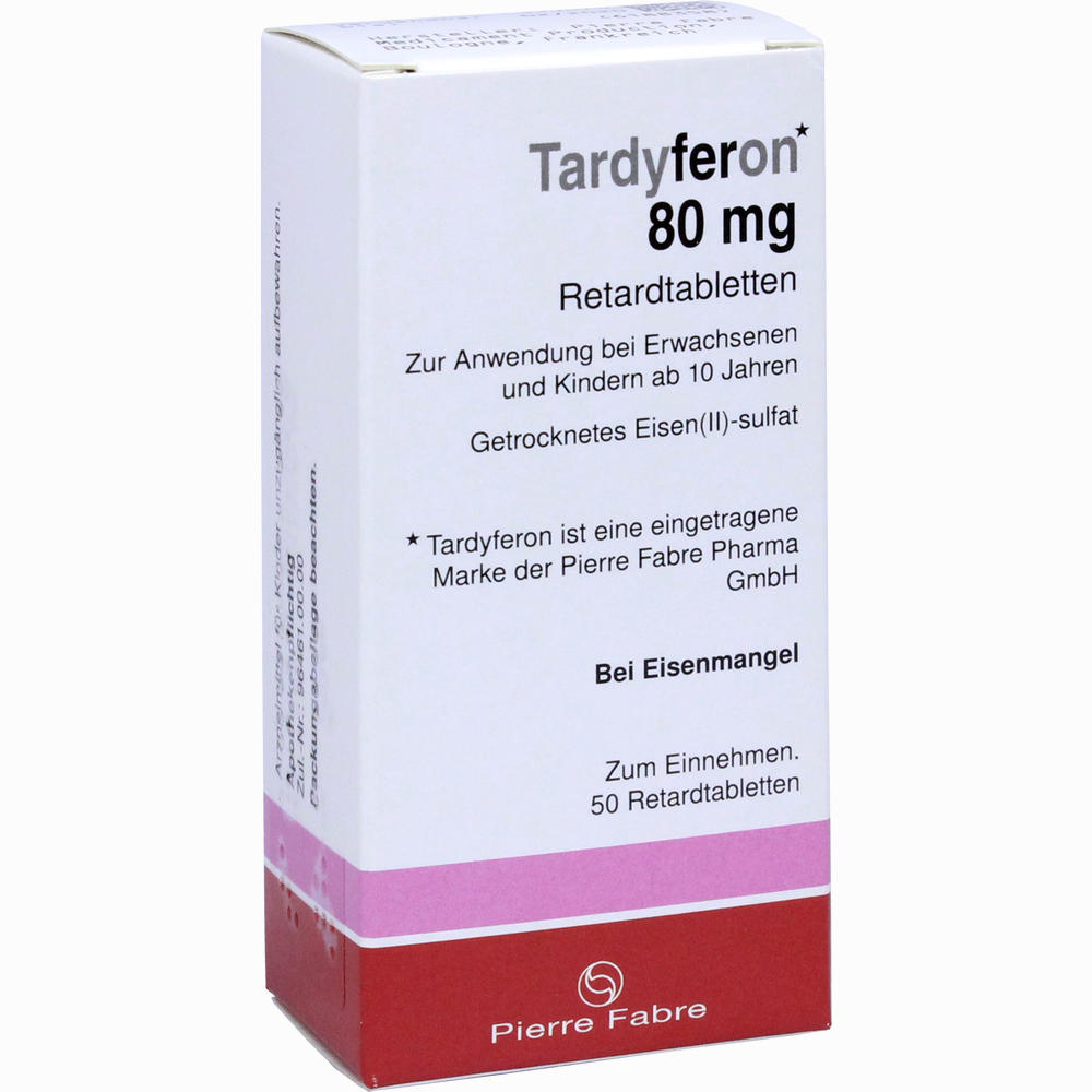 Tardyferon Retardtabletten Kohlpharma » Informationen und Inhaltsstoffe