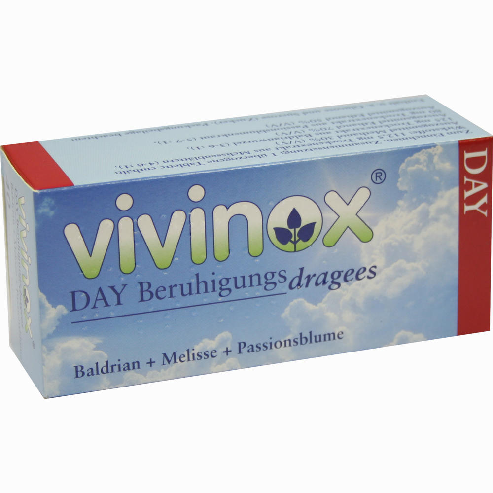 Vivinox Day Beruhigungsdragees mit Baldrian, Melisse und Passionsblume ...