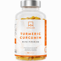 Aavalabs Curcumin + Piperin - Vegan 180 Stück