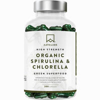 Aavalabs Spirulina & Chlorella Komplex Vegan 200 Stück