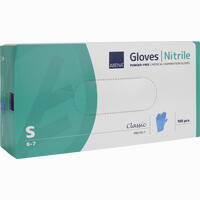 Abena Nitril Handschuh Classic Puderfrei Blau S Handschuhe 150 Stück