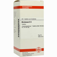 Abrotanum D4 Tabletten 80 Stück - ab 7,43 €