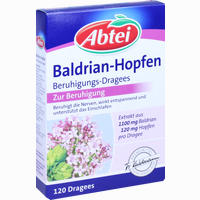 Abtei Baldrian Hopfen Beruhigungs- Dragees Tabletten 120 Stück 