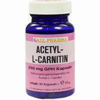 Acetyl- L- Carnitin 250mg Kapseln  30 Stück - ab 14,10 €