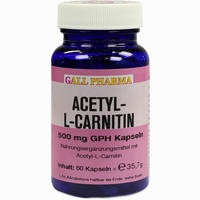 Acetyl- L- Carnitin 500mg Kapseln  30 Stück - ab 27,84 €