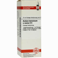 Acidum Benzoicum E Res D6 Dilution 20 ml - ab 7,24 €