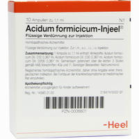Acidum Formicicum- Injeel Ampullen 10 Stück - ab 9,95 €