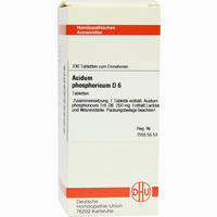 Acidum Phos D6 Tabletten 80 Stück - ab 6,93 €