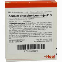 Acidum Phosphoricum- Injeel S Ampullen 10 Stück