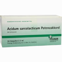 Acidum Sarcolactic Potenzakkord Ampullen 50 x 2 ml 