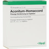 Aconitum Homaccord Ampullen 10 Stück - ab 6,75 €