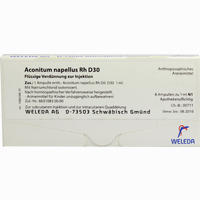 Aconitum Napell Rh D30 Ampullen 8 x 1 ml
