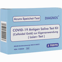 Acura Speichel- Test Diagnos Covid- 19 Antigen 1 x 2 Stück