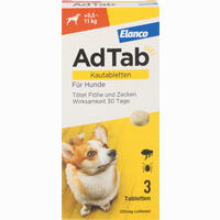 Adtab 225 Mg Kautabletten für Hunde (5. 5- 11 Kg) 3 Stück