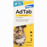 Adtab 48 Mg Kautabletten für Katzen (2. 0- 8. 0 Kg) 3 Stück