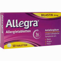 Allegra Allergietabletten 20 Mg Tabletten 20 Stück - ab 2,38 €