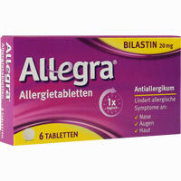 Allegra Allergietabletten 20 Mg Tabletten 20 Stück - ab 2,12 €