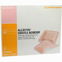 Allevyn Gentle Border 10cmx10cm Verband Smith & Nephew GmbH 5 Stück