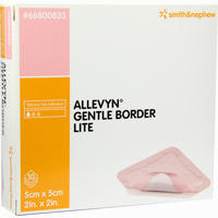 Allevyn Gentle Border Lite 5x5cm Verband Smith & Nephew GmbH 10 Stück