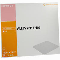 Allevyn Thin 15x15cm Hydroselektive Wundauflage Verband 3 Stück