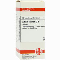 Allium Sativum D4 Tabletten 80 Stück