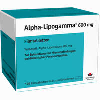 Alpha- Lipogamma 600mg Filmtabletten  WÃ¶rwag Pharma GmbH & Co. KG 100 Stück - ab 19,77 €
